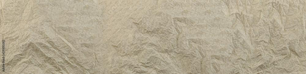 Fototapeta premium Panorama Brown Tissue paper background.