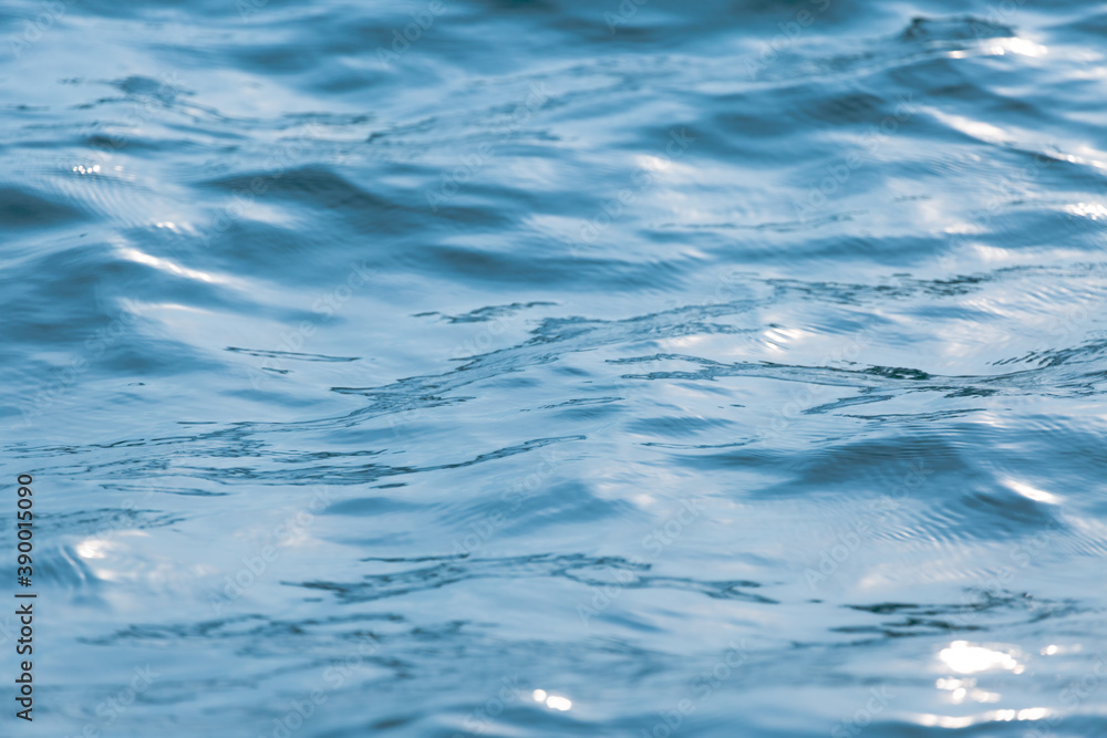 Naklejka premium Vintage blue water wave background