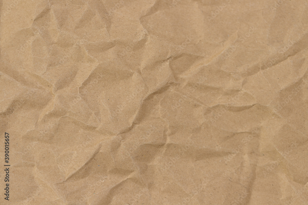 Brown paper with wrinkles Brown paper with wrinkles