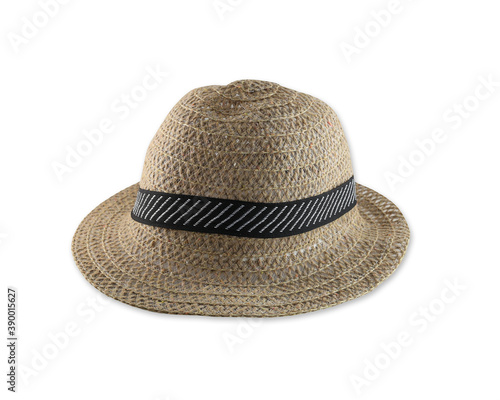 Vintage hat isolated on white.