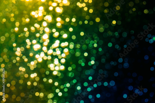 bokeh of lights with black background