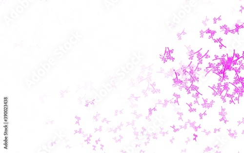 Light Pink vector elegant pattern with branches.