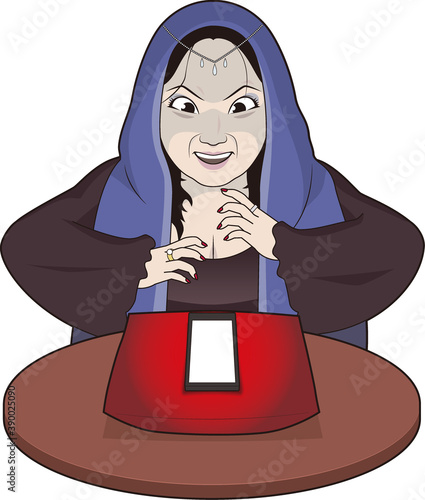 スマホで占う女性占い師