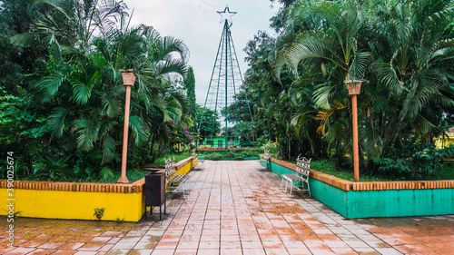 Central Park in a small town in Intibuca Honduras photo