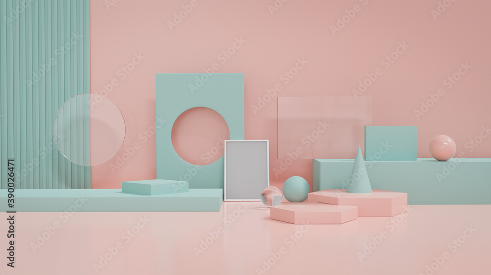 Concept of product display platform. Concept of product display platform.