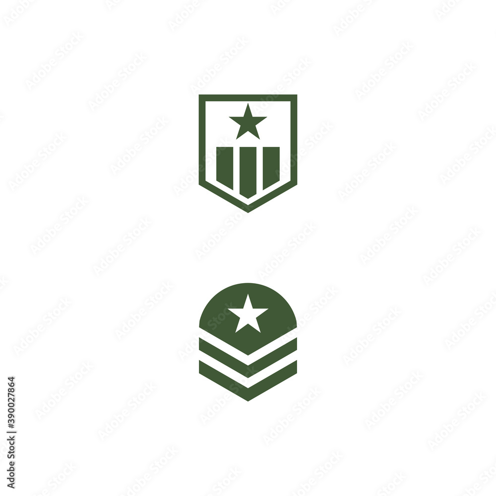 Military Wave Logo Template vector symbol Military Wave Logo Template vector symbol