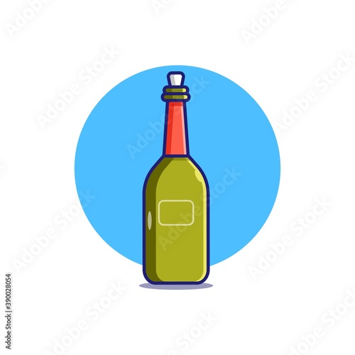 Molotov cocktail illustration game icon, premium icon illustration, EPS 10, vector flat illustration.