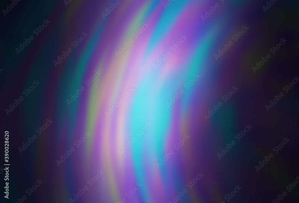 Obraz premium Dark BLUE vector blurred bright template.