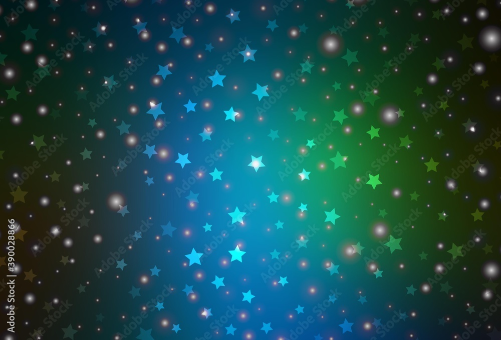 Dark Blue, Green vector template in carnival style. Dark Blue, Green vector template in carnival style.