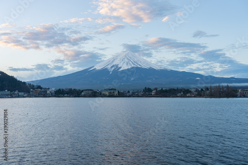 Fujisan Mountain with lake in Kawaguchiko, Japan © orpheus26