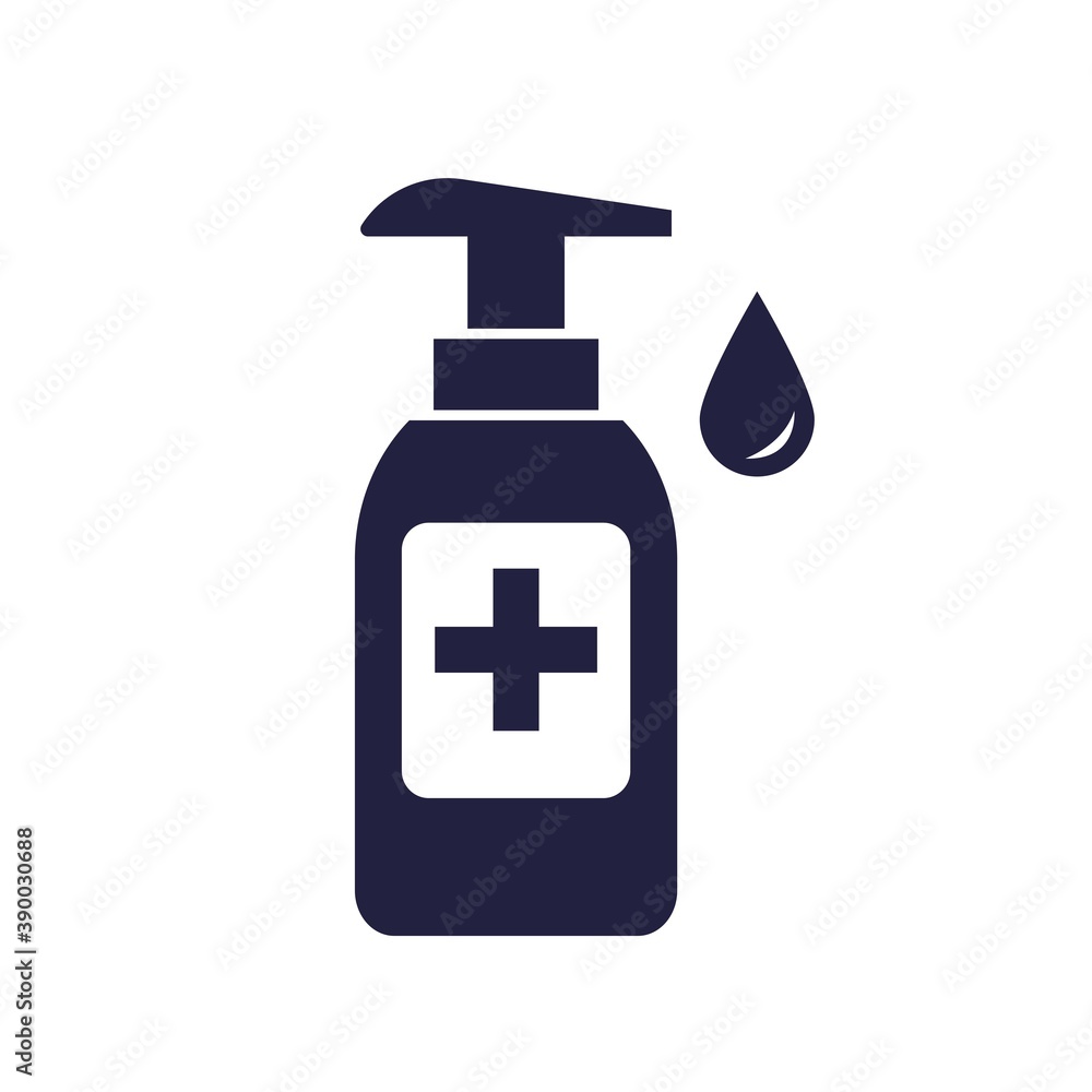 hand sanitizer icon, vector icon, covid-19, white background. hand sanitizer icon, vector icon, covid-19, white background.
