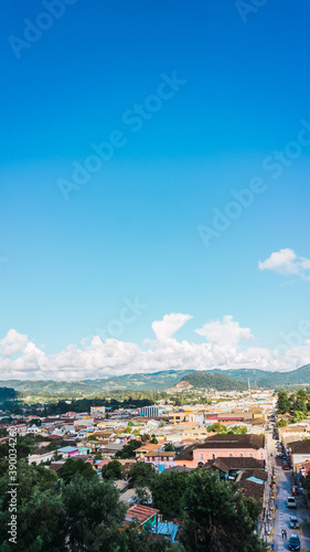 Small town view in La Esperanza Intibuca Honduras
