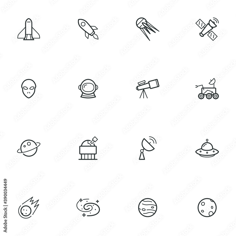 Space & Astronomy Icons Space & Astronomy Icons