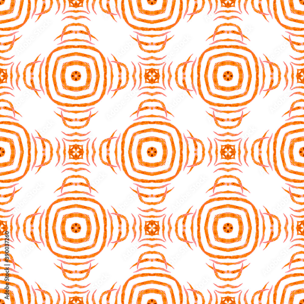 Repeating striped hand drawn border. Orange Repeating striped hand drawn border. Orange