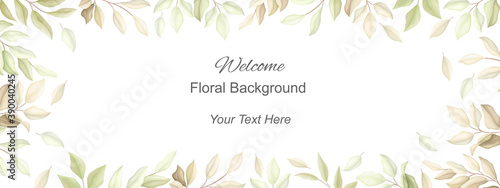 Welcome floral background