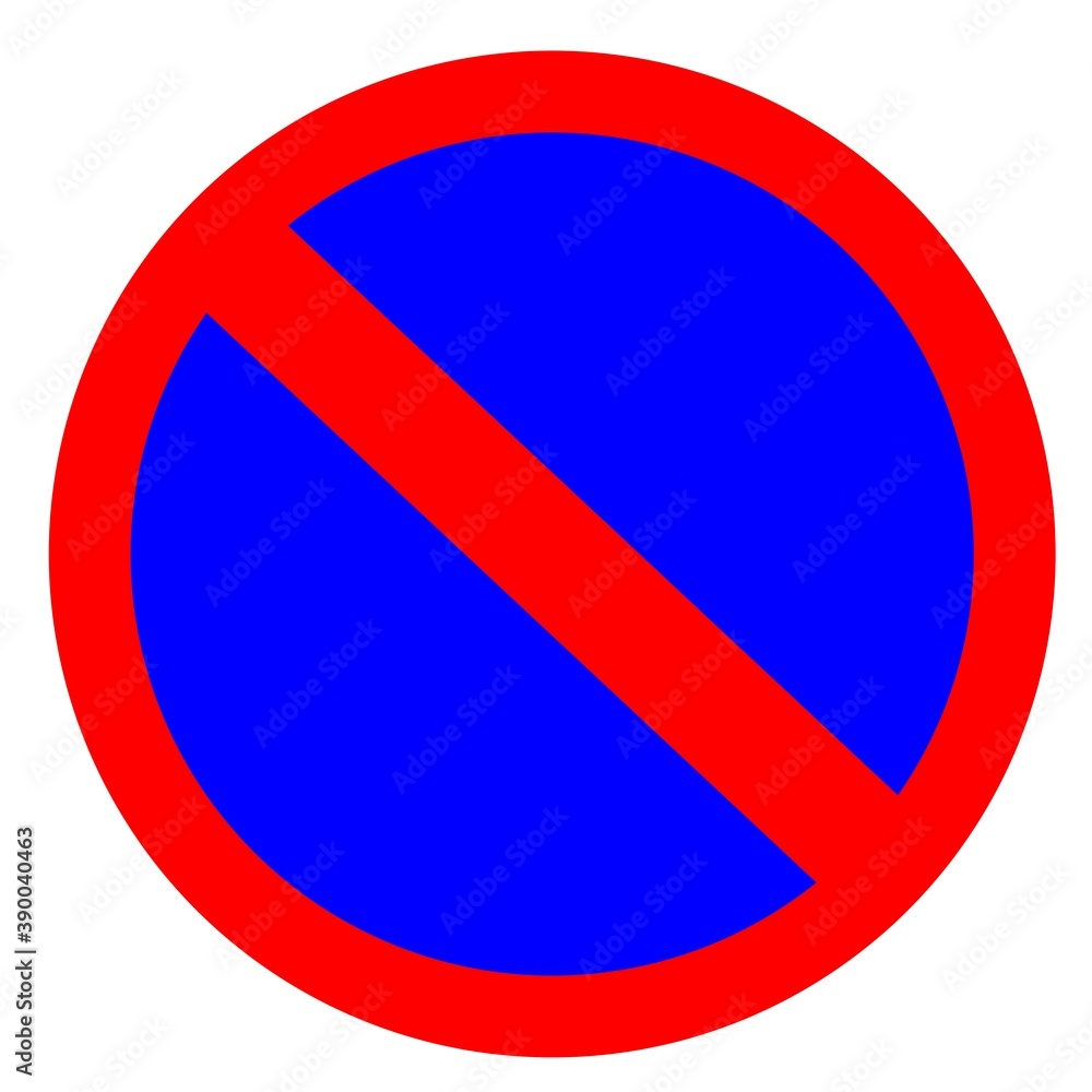 traffic-sign-stop-and-parking-prohibited-sign-stock-illustration