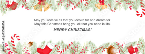 Welcome floral background christmas