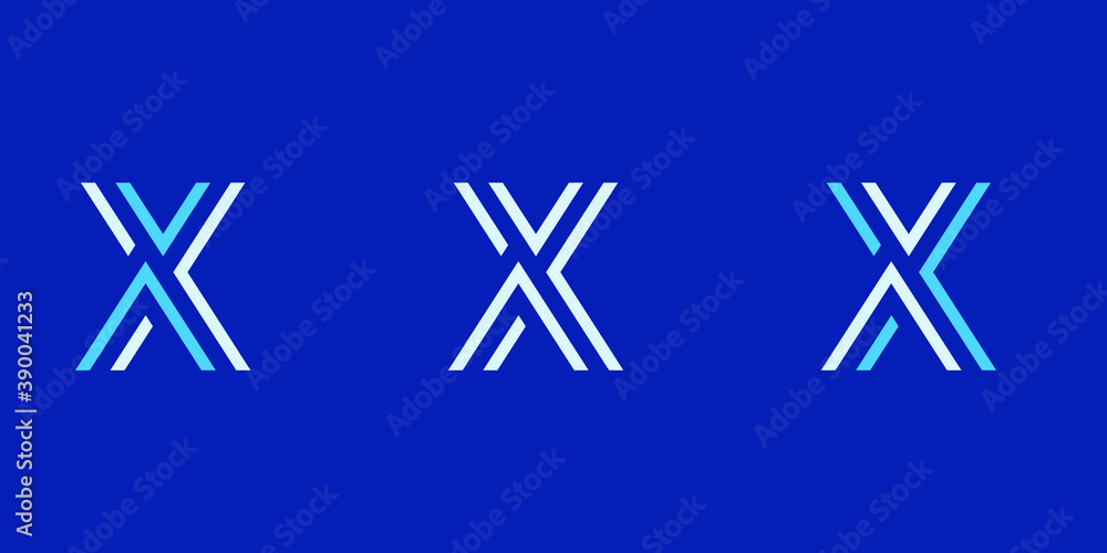 Letter XX Logo Inspiration, initial logo design stock illustration. Letter XX Logo Inspiration, initial logo design stock illustration.