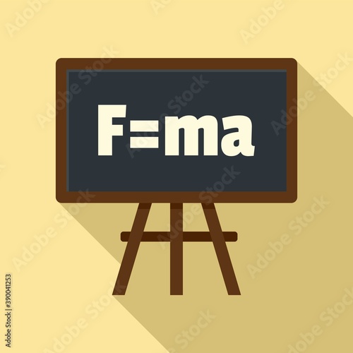 School board icon. Flat illustration of school board vector icon for web design