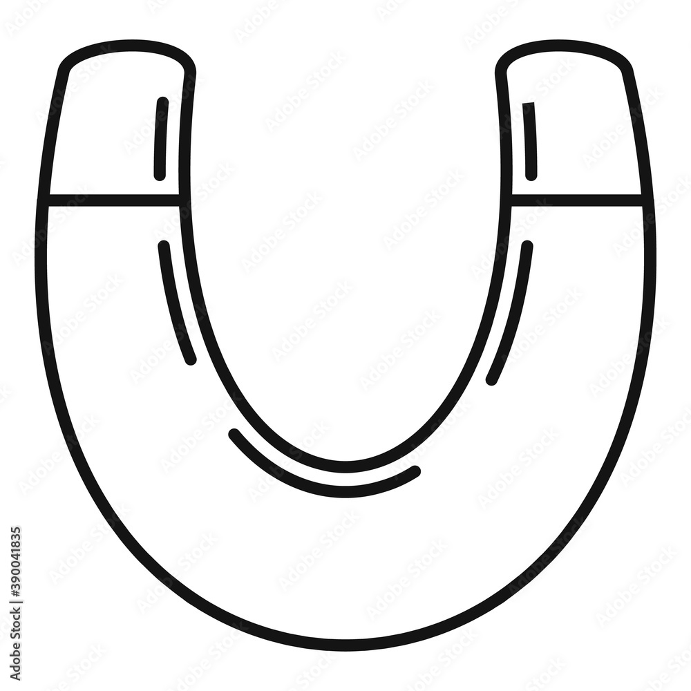 Gravity magnet icon. Outline gravity magnet vector icon for web design isolated on white background Gravity magnet icon. Outline gravity magnet vector icon for web design isolated on white background