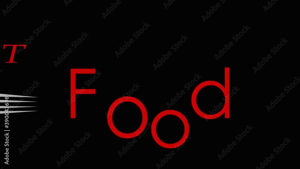 video fork catches the letters o in the lettering fast food video fork catches the letters o in the lettering fast food