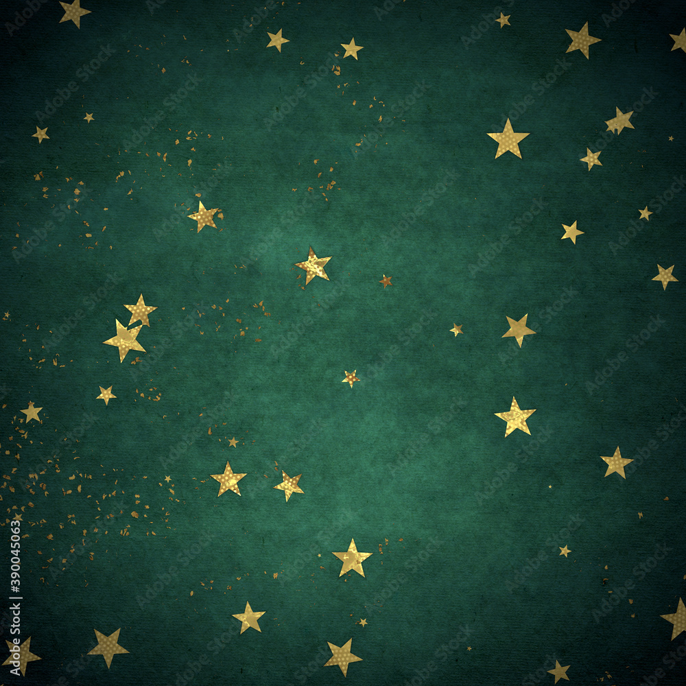 Confetti, golden texture on a dark background Confetti, golden texture on a dark background