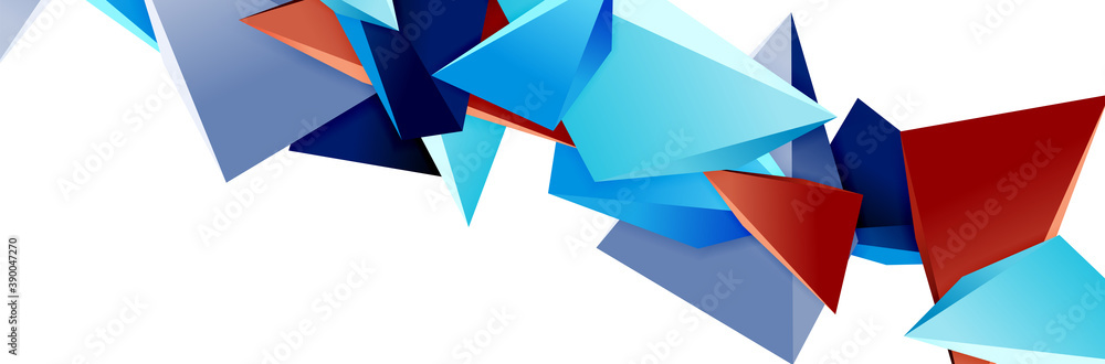 Triangle mosaic abstract background, 3d triangular low poly shapes. Geometric vector illustration for covers, banners, flyers and posters and other Triangle mosaic abstract background, 3d triangular low poly shapes. Geometric vector illustration for covers, banners, flyers and posters and other