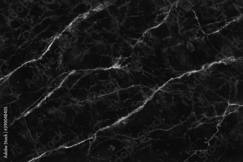 Black gray marble texture background with high resolution, counter top view of natural tiles stone in seamless glitter pattern and luxurious. © Nattha99