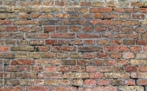 rundown brick wall