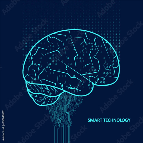 Technological brain and machine learning