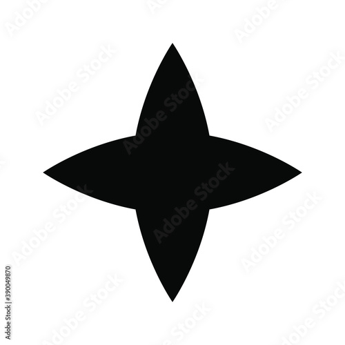 Shine icon, Clean star icon on white background © Ainul