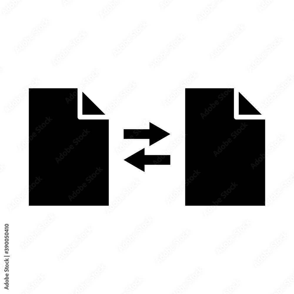 Data transformation icon. Design template vector Data transformation icon. Design template vector