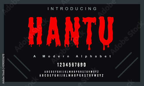 Halloween font. Abstract modern urban alphabet fonts. Typography sport, technology, fashion, digital, future creative logo font. vector illustration
