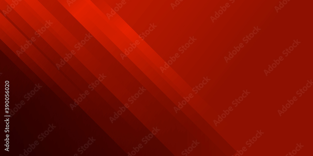 Fototapeta premium Red abstract presentation background with diagonal geometric shiny light shapes