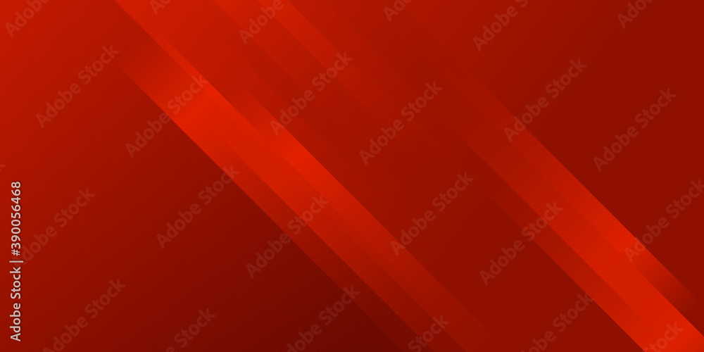 Fototapeta premium Modern red abstract shiny geometric background for presentation design 