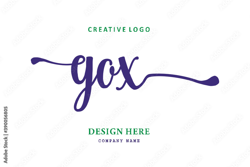 GOX lettering logo is simple, easy to understand and authoritative GOX lettering logo is simple, easy to understand and authoritative
