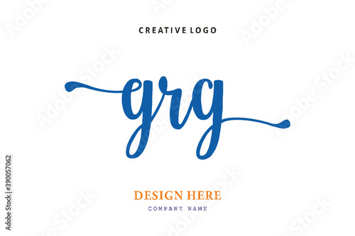 GRG lettering logo is simple, easy to understand and authoritative photo