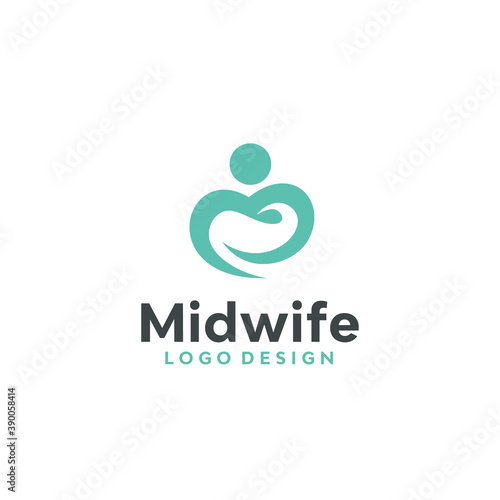 Midwife Association Logo Design Vector