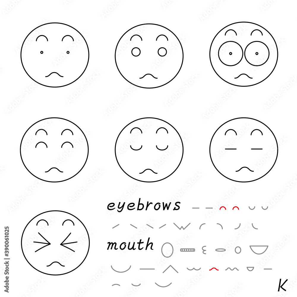 facial expression icon_02_k facial expression icon_02_k