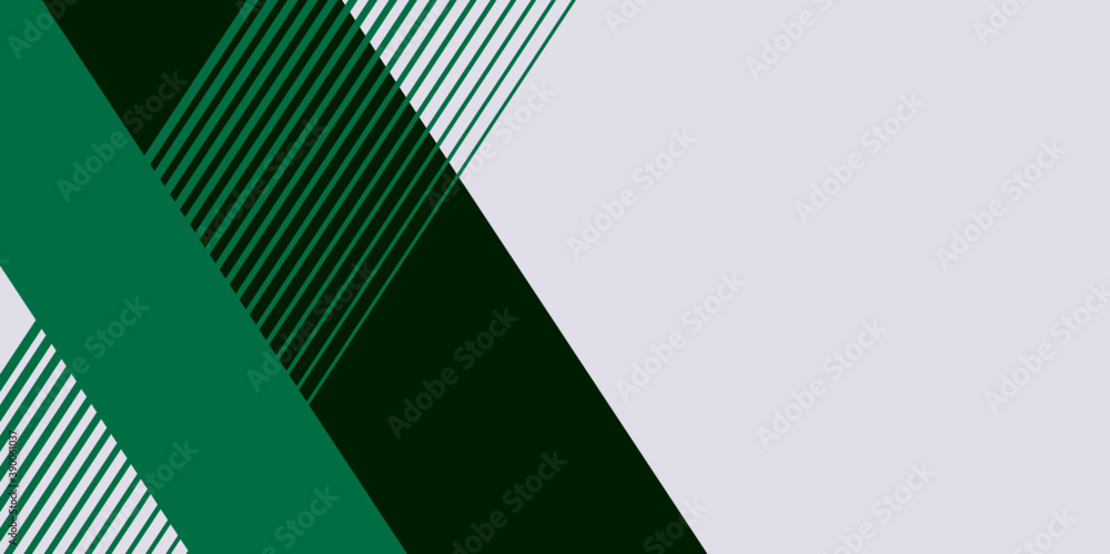Flat dark green abstract presentation background. Vector illustration