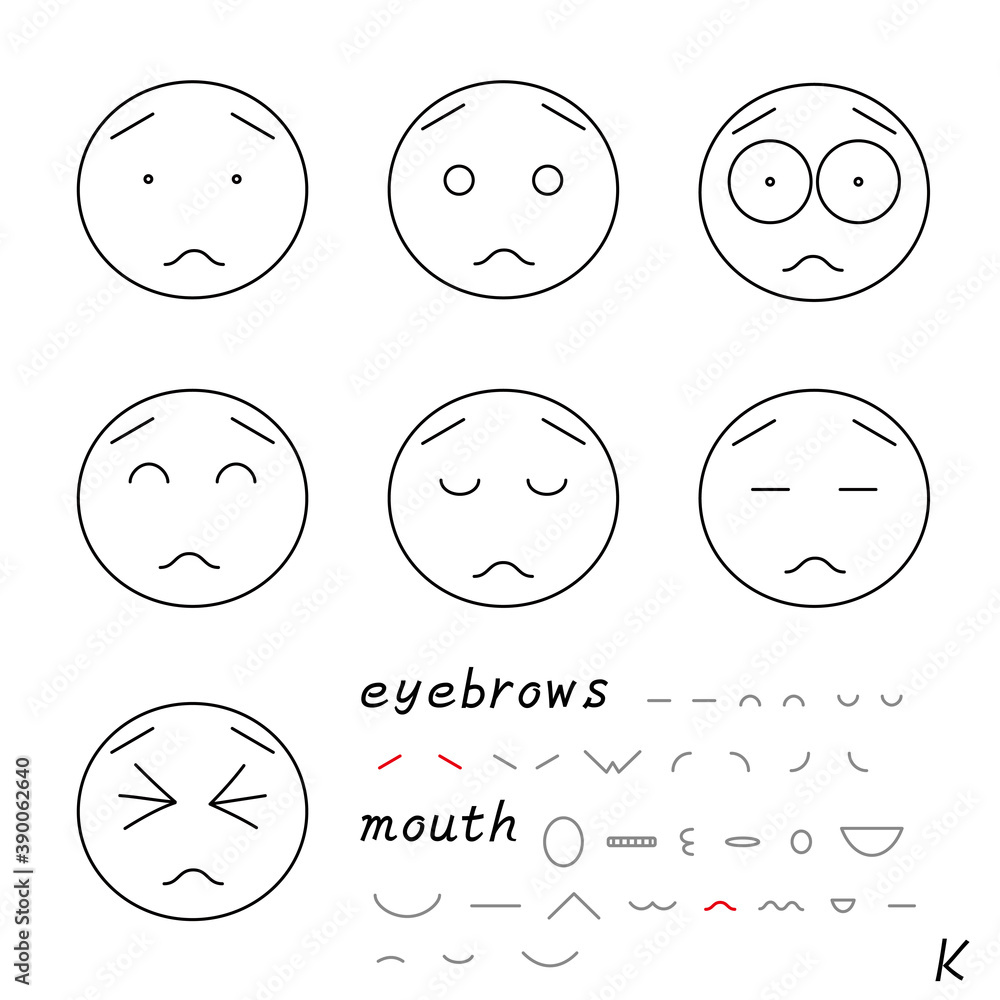 facial expression icon_04_k facial expression icon_04_k