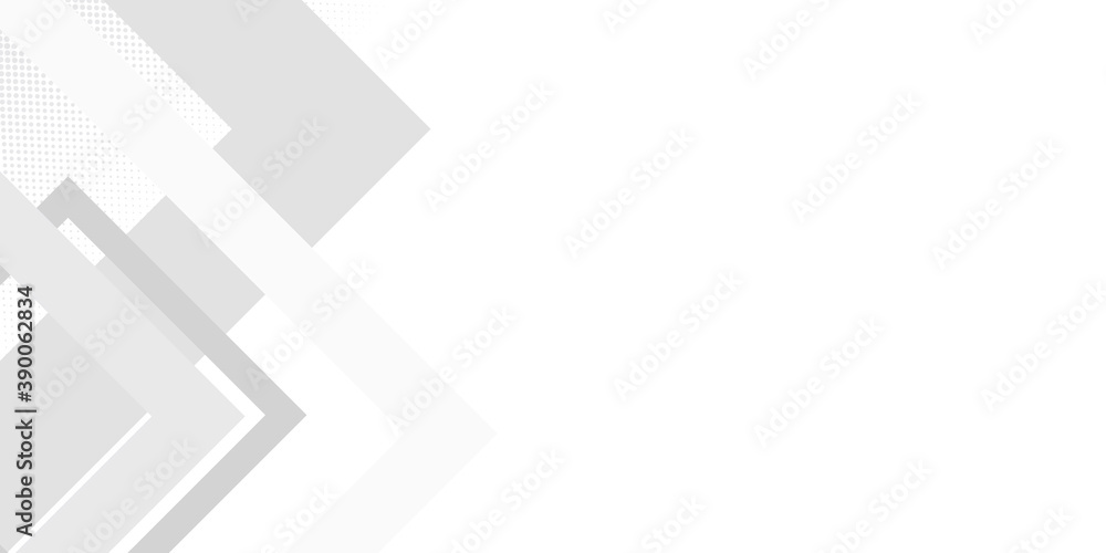 Obraz premium Modern white gray abstract web banner background creative design. Vector illustration design for business presentation, banner, cover, web, flyer, card, poster, game, texture, slide, magazine, and ppt