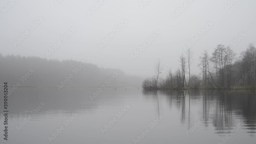 Autumn fishing on the pond Autumn fishing on the pond