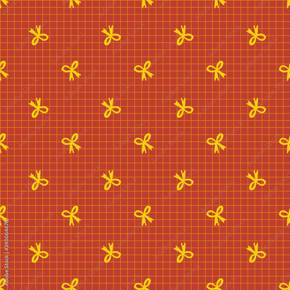 Christmas Ribbon Seamless Pattern Christmas Ribbon Seamless Pattern