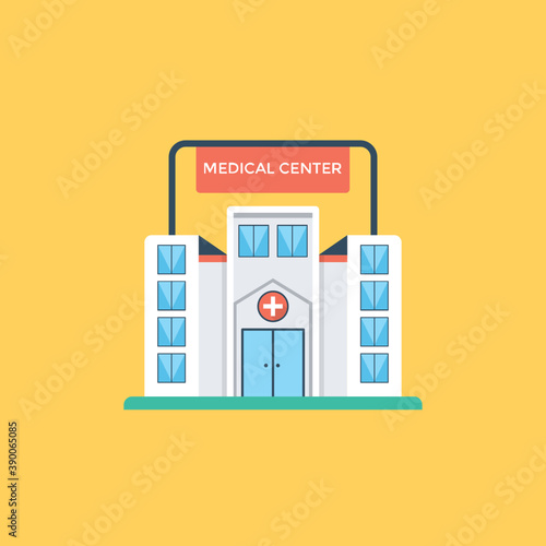 
An architectural design of a hospital building
