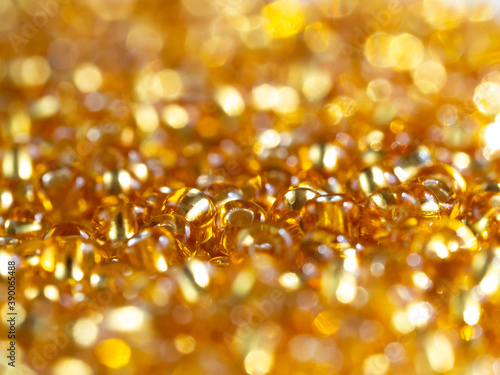 Golden beads background