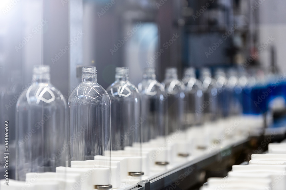 Plastic bottle packaging line cosmetics industry 4.0 / cosmetics industry