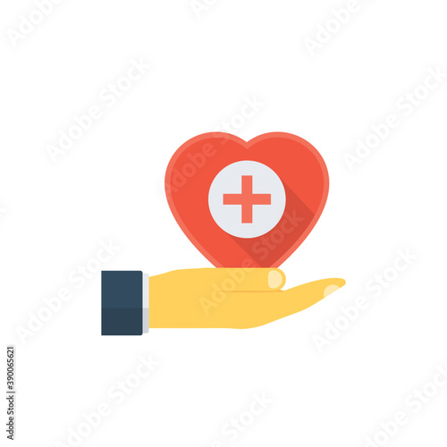 Hand holding heart symbolising cardiology