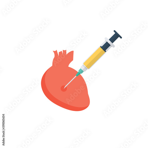 
Flat icon design of reanimation

