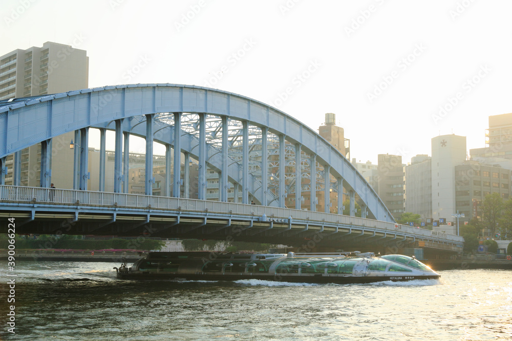 Naklejka premium 永代橋 ホタルナ